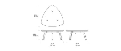 product image for Solana Triangular Coffee Table 18