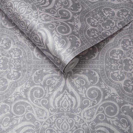 media image for Souk Tile Wallpaper in Pewter from the Exclusives Collection by Graham & Brown 281