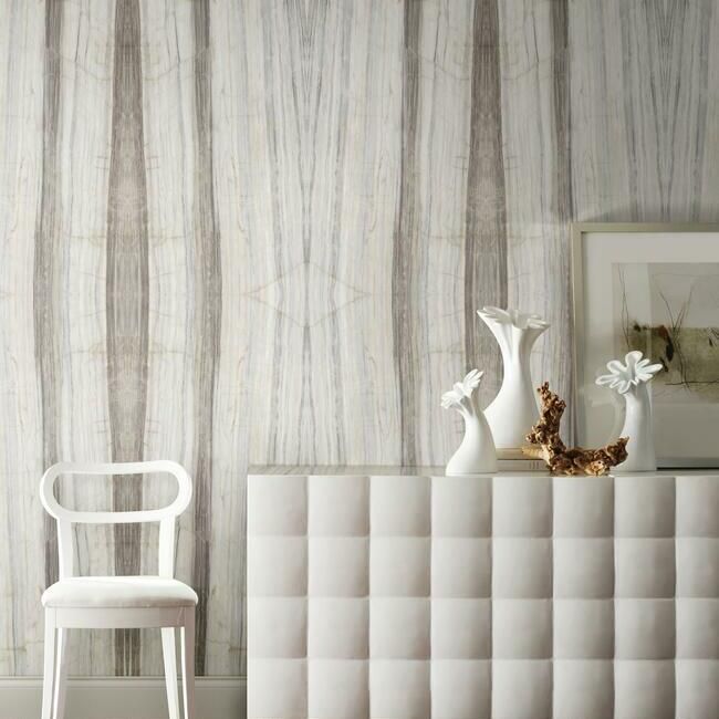 media image for Spanish Marble Peel & Stick Wall Mural in Smoke from the Stonecraft Collection by York Wallcoverings 25