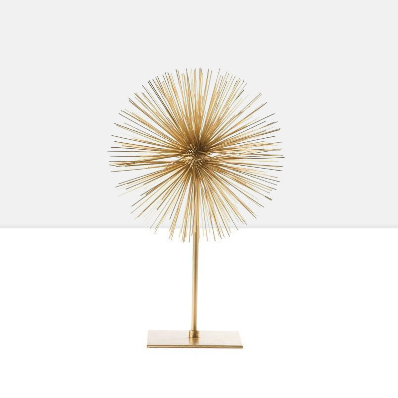 media image for spike sphere sculpture on stand gold by torre tagus 1 26