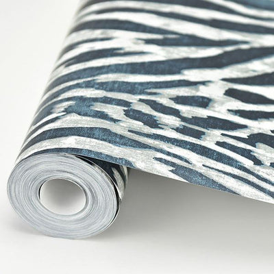 product image for Splendid Animal Print Wallpaper in Blue from the Moonlight Collection by Brewster Home Fashions 26