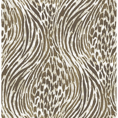 product image of Splendid Animal Print Wallpaper in Brown from the Moonlight Collection by Brewster Home Fashions 533