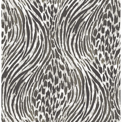 product image of Splendid Animal Print Wallpaper in Platinum from the Moonlight Collection by Brewster Home Fashions 593