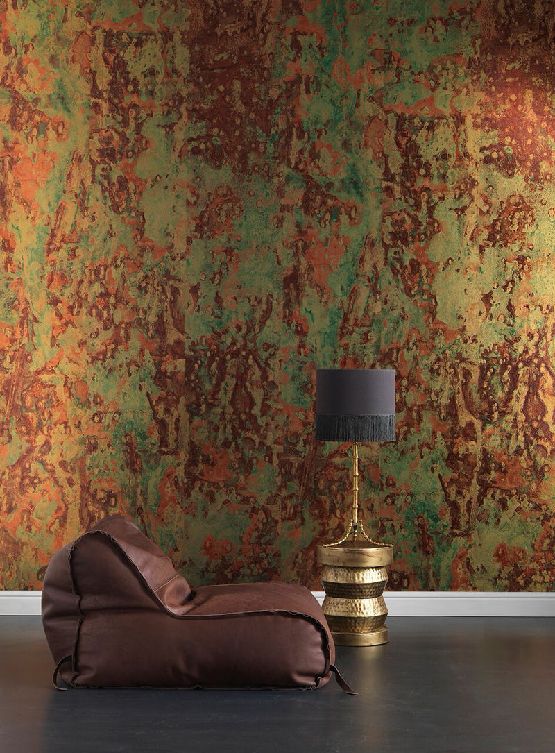 media image for Spoiled Copper Metallic Wallpaper design by Piet Hein Eek for NLXL Lab 215