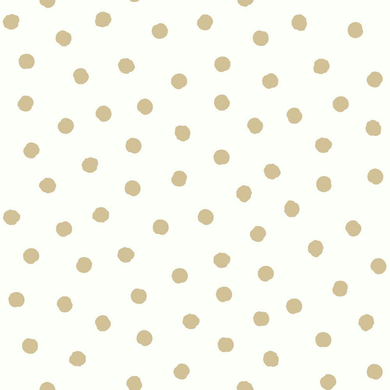 media image for Spot Peel & Stick Wallpaper in Gold by RoomMates for York Wallcoverings 277