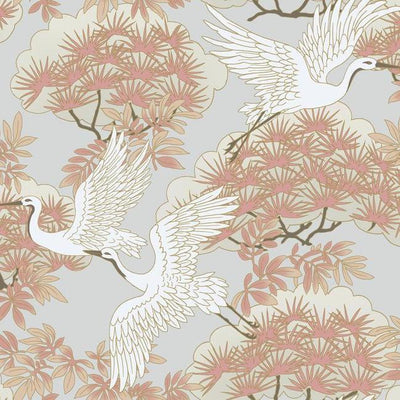 product image for Sprig & Heron Wallpaper in Orange from the Tea Garden Collection by Ronald Redding for York Wallcoverings 12