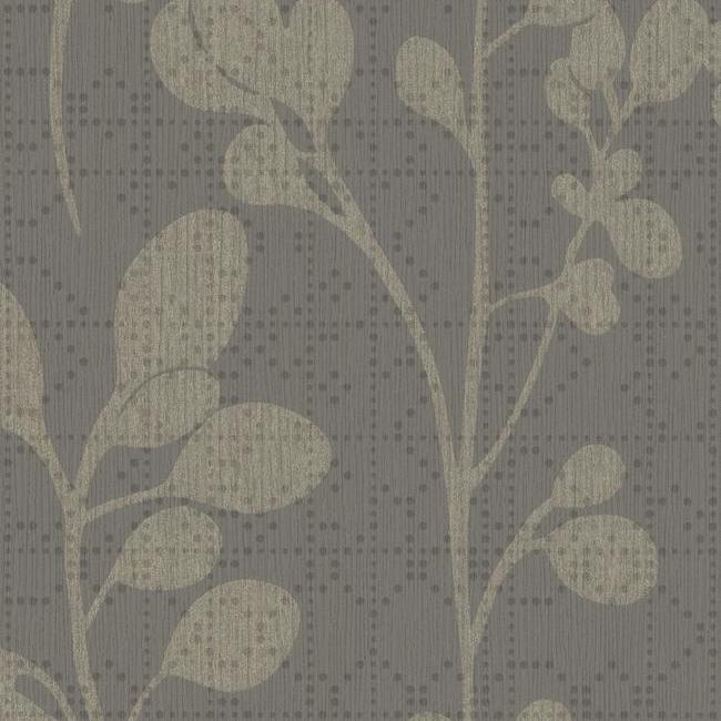 media image for sample sprig wallpaper in grey and beige from the moderne collection by stacy garcia for york wallcoverings 1 254
