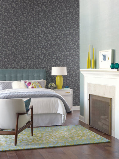 product image for Sprig Wallpaper in Indigo from the Moderne Collection by Stacy Garcia for York Wallcoverings 1