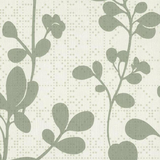 Shop Sprig Wallpaper in Sage from the Moderne Collection | Burke Decor
