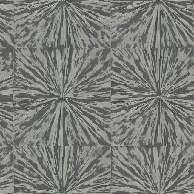 media image for sample squareburst wallpaper in charcoal by antonina vella for york wallcoverings 1 249