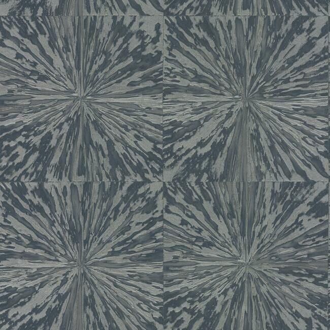 media image for Squareburst Wallpaper in Grey and Navy by Antonina Vella for York Wallcoverings 236