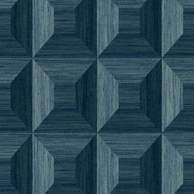 product image for Squared Away Geometric Wallpaper in Blue from the More Textures Collection by Seabrook Wallcoverings 58