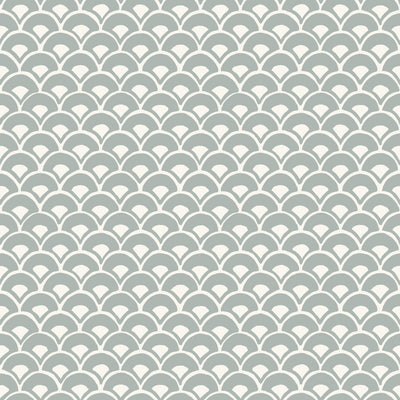 product image of sample stacked scallops wallpaper in grey from the magnolia home vol 3 collection by joanna gaines 1 519