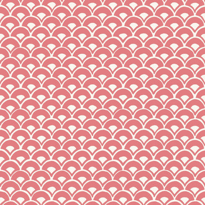 product image of Stacked Scallops Wallpaper in Pink from the Magnolia Home Vol. 3 Collection by Joanna Gaines 589