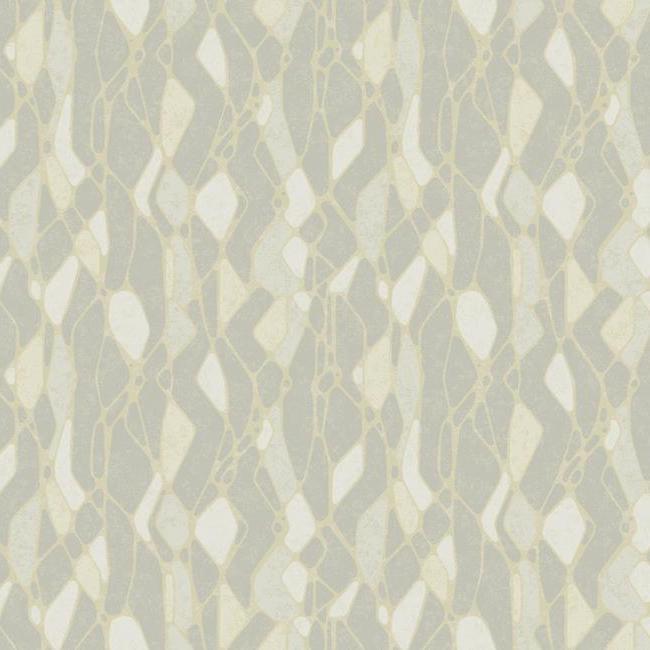 media image for Stained Glass Wallpaper in Grey from the Botanical Dreams Collection by Candice Olson for York Wallcoverings 265