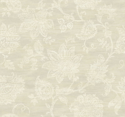 product image for Stamped Jacobean Wallpaper in Fawn from the Nouveau Collection by Wallquest 34