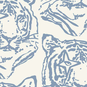 product image for Star Tiger Wallpaper in Denim design by Aimee Wilder 53