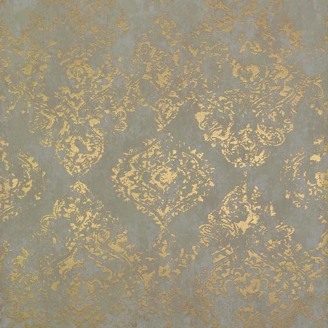 media image for sample stargazer wallpaper in almond and gold by antonina vella for york wallcoverings 1 249