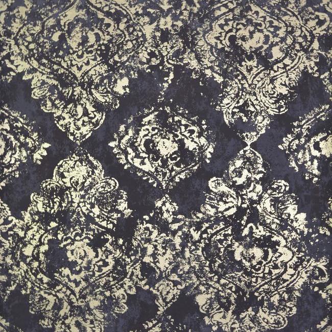 media image for sample stargazer wallpaper in plum and gold by antonina vella for york wallcoverings 1 245