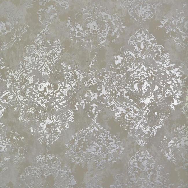 media image for sample stargazer wallpaper in white and silver by antonina vella for york wallcoverings 1 286