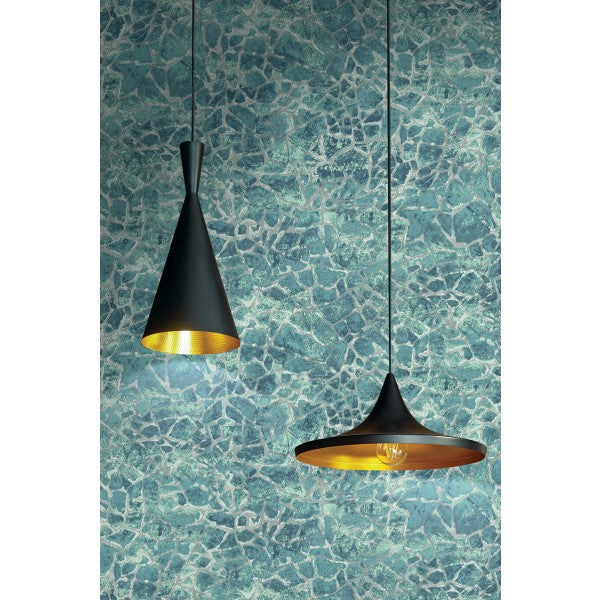 media image for Starkweather Wallpaper in Black and Gold from the Metalworks Collection 244