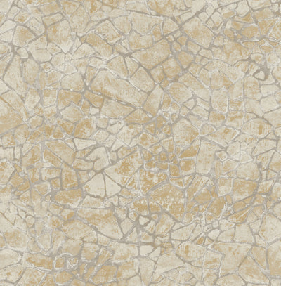 product image of sample starkweather wallpaper in neutrals and gold from the metalworks collection by seabrook wallcoverings 1 580
