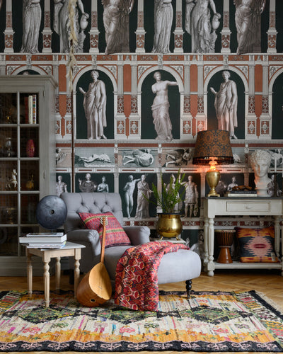product image for Statues Antique Wallpaper in Orange from the Wallpaper Compendium Collection by Mind the Gap 69
