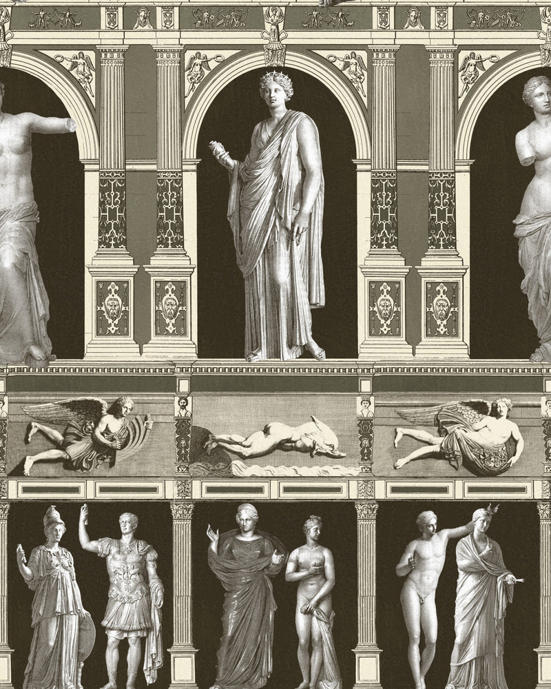 media image for Statues Antique Wallpaper in Taupe from the Wallpaper Compendium Collection by Mind the Gap 294