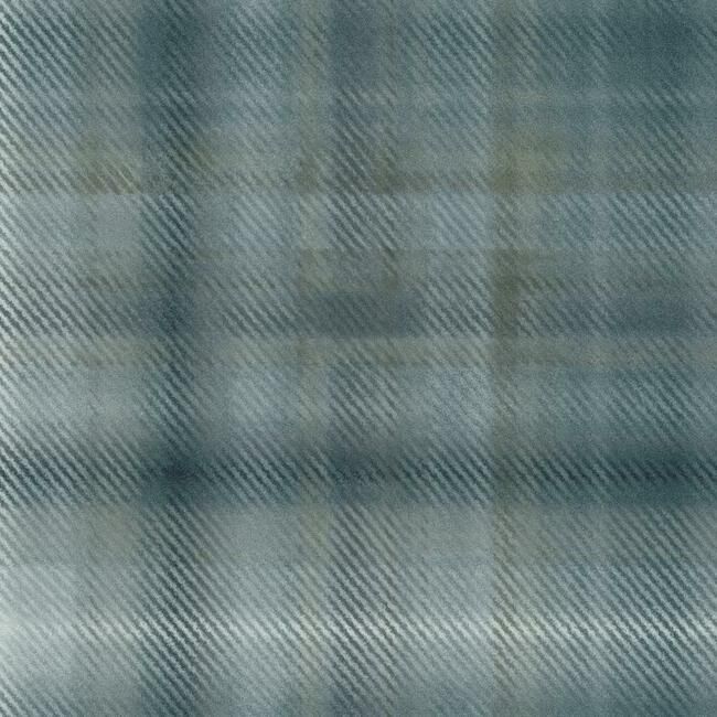 media image for Sterling Plaid Wallpaper in Blue from the Traveler Collection by Ronald Redding 248