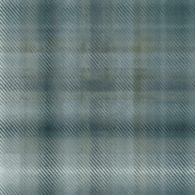 media image for Sterling Plaid Wallpaper in Blue from the Traveler Collection by Ronald Redding 26