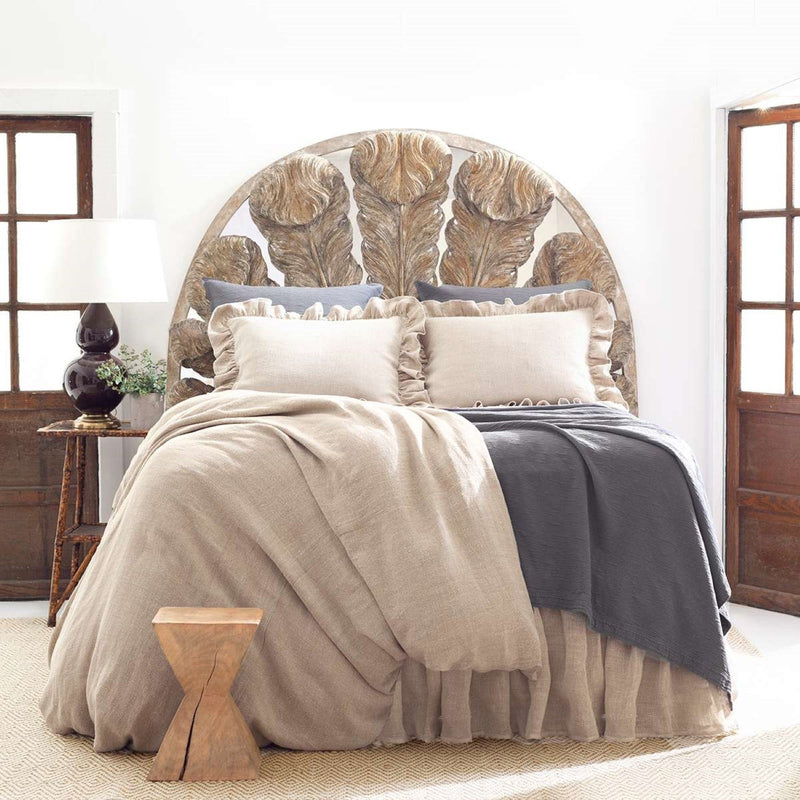 media image for stone washed linen natural duvet cover by annie selke swldcq 5 228