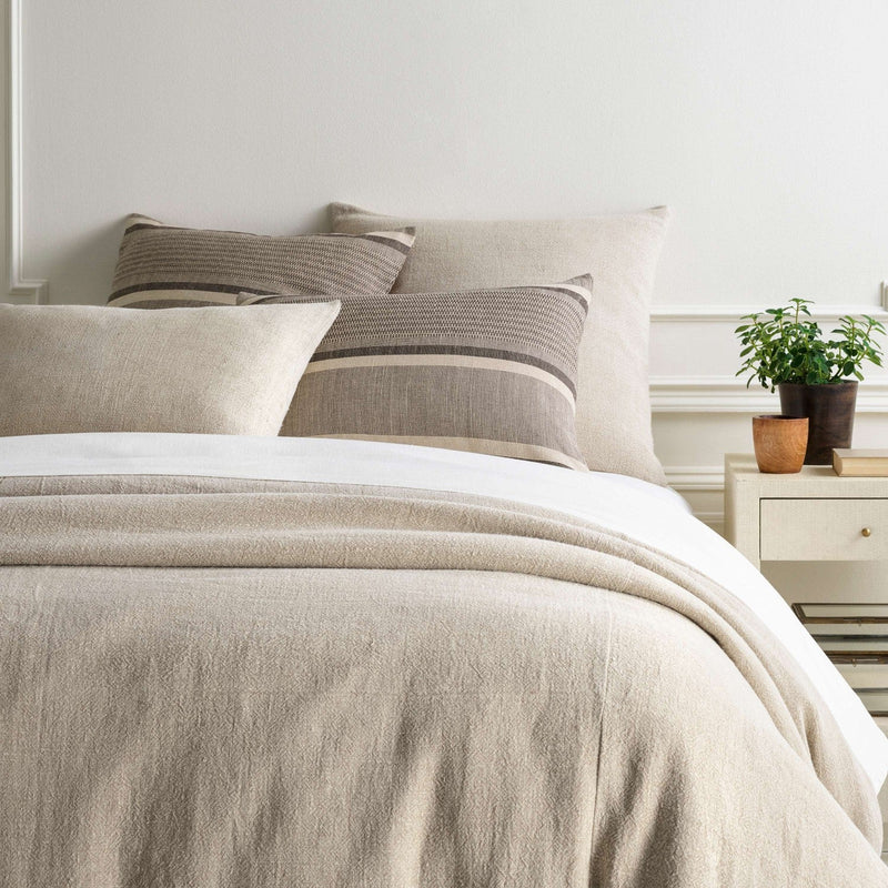 media image for stone washed linen natural duvet cover by annie selke swldcq 1 277