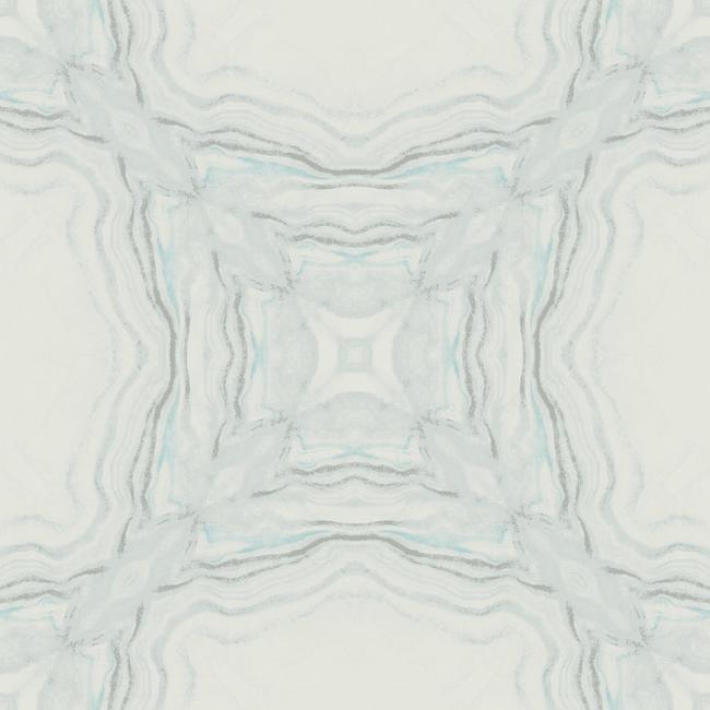 media image for sample stone kaleidoscope wallpaper in blue from the natural opalescence collection by antonina vella for york wallcoverings 1 245