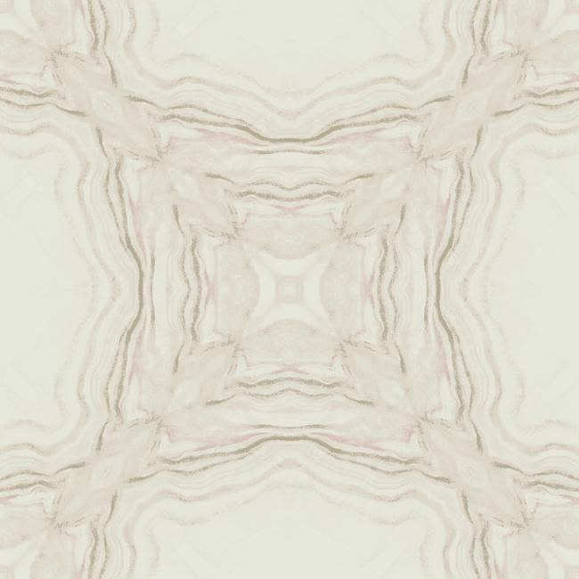 media image for Stone Kaleidoscope Wallpaper in Soft Pink from the Natural Opalescence Collection by Antonina Vella for York Wallcoverings 298