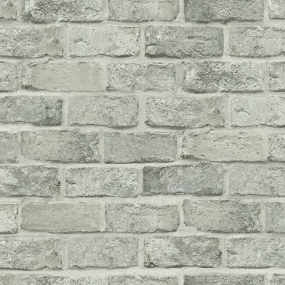 product image for Stretcher Brick Peel & Stick Wallpaper in Grey Beige from the Stonecraft Collection by York Wallcoverings 22