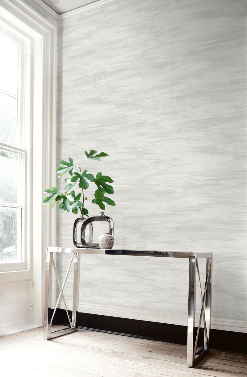 media image for Stria Wash Wallpaper in Morning Fog from the Living With Art Collection by Seabrook Wallcoverings 25