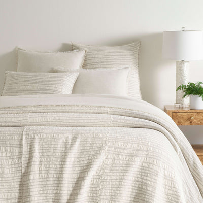 product image of striae oatmeal matelasse coverlet by pine cone hill pc3918 k 1 543