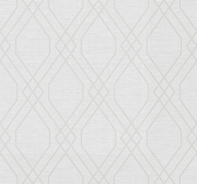 product image of String Diamond Wallpaper in Metallic Pearl from the Casa Blanca II Collection by Seabrook Wallcoverings 558