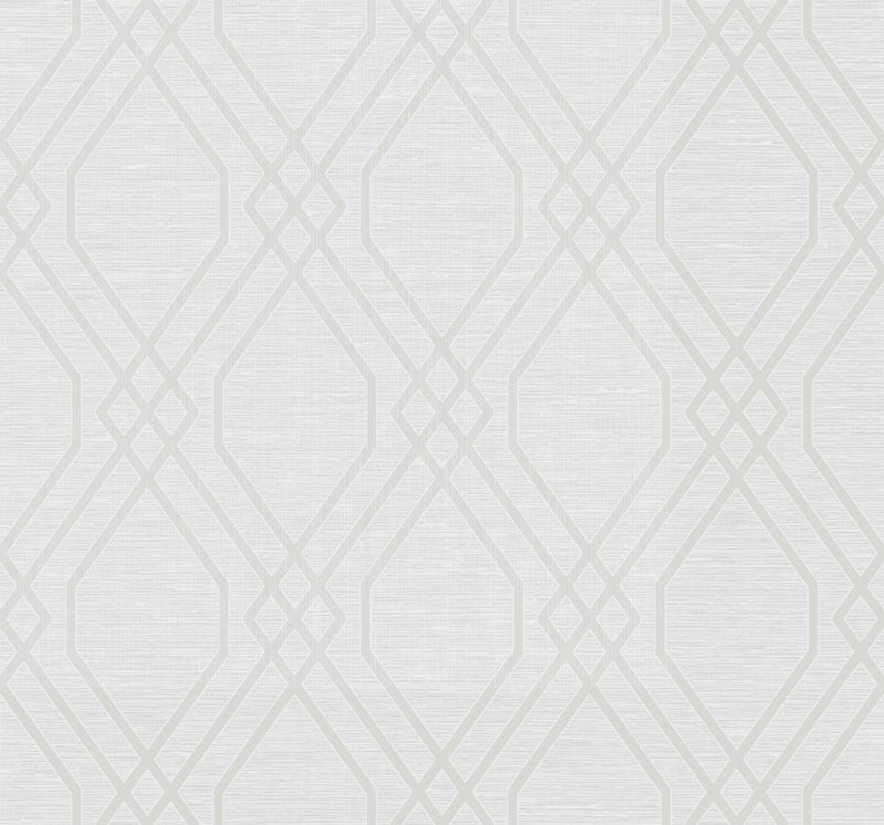 media image for String Diamond Wallpaper in Metallic Pearl from the Casa Blanca II Collection by Seabrook Wallcoverings 232
