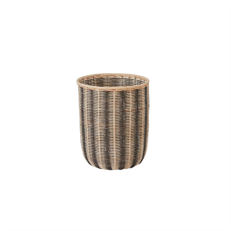 media image for striped storage basket black nature 1 247