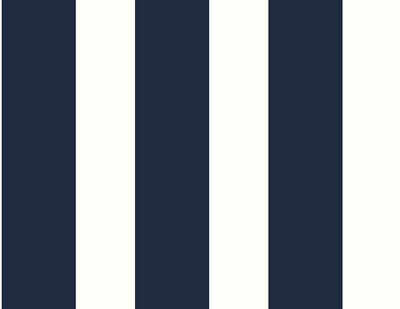product image for Stripes Peel-and-Stick Wallpaper in Midnight Blue and White from the Luxe Haven Collection by Lillian August 59