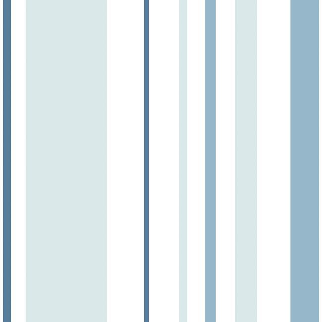 media image for sample stripes peel stick wallpaper in blue by roommates for york wallcoverings 1 230