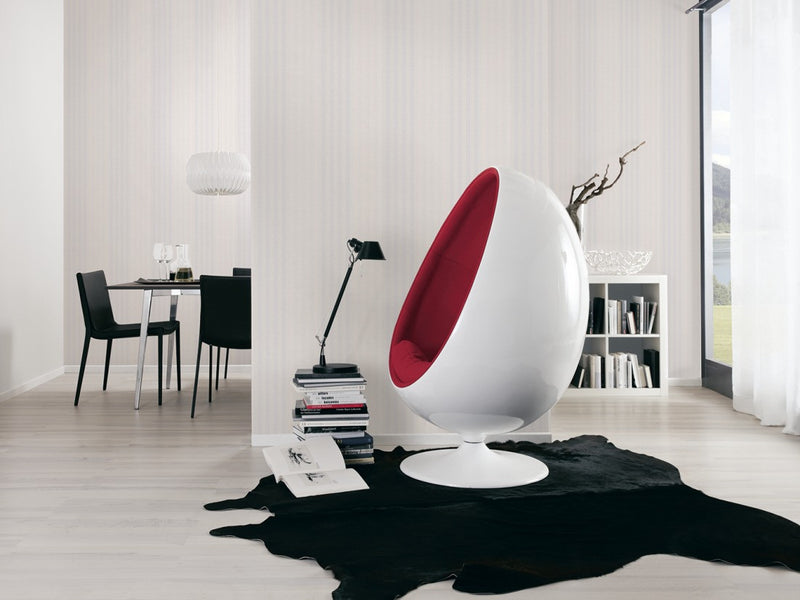 media image for Stripes Wallpaper in Cream and Grey design by BD Wall 20
