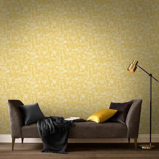 media image for Stroma Wallpaper in Dandelion from the Exclusives Collection by Graham & Brown 214