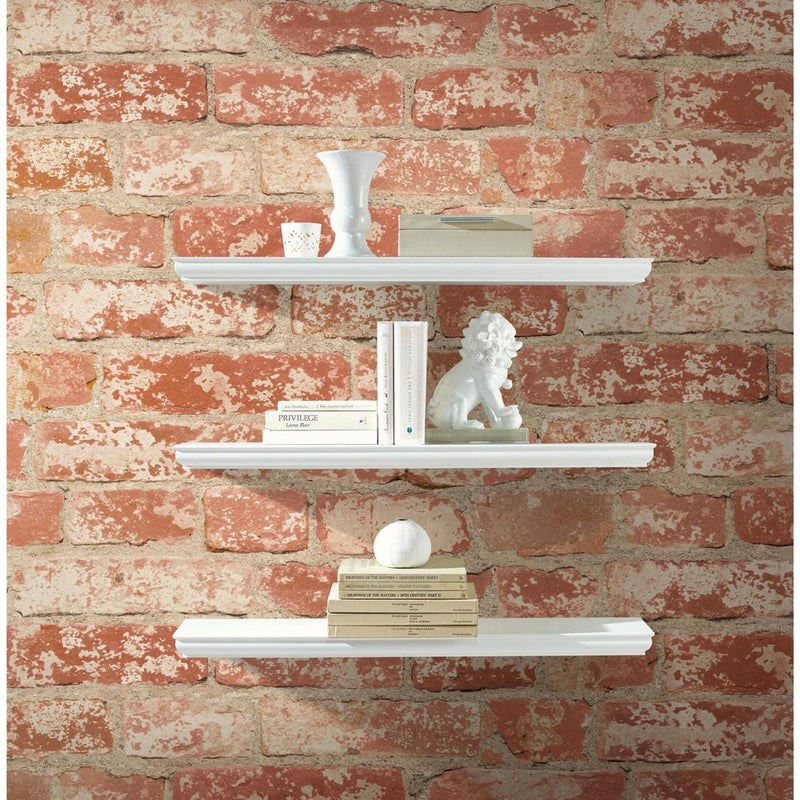 media image for Stuccoed Brick Peel & Stick Wallpaper in Red by RoomMates for York Wallcoverings 262