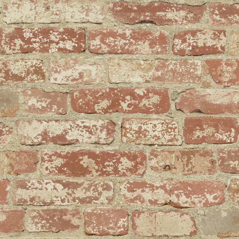 media image for Stuccoed Brick Peel & Stick Wallpaper in Red by RoomMates for York Wallcoverings 22