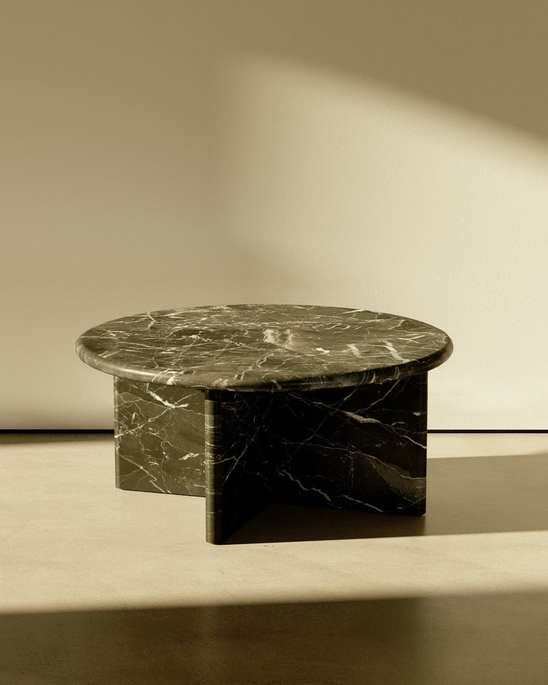 media image for plinth small circular marble coffee table csl3312 slm 23 210