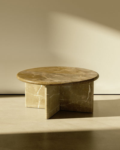 product image for plinth large circular marble coffee table csl3315 slm 24 43