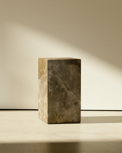 product image of plinth rectangle block marble table b22 slm 8 585