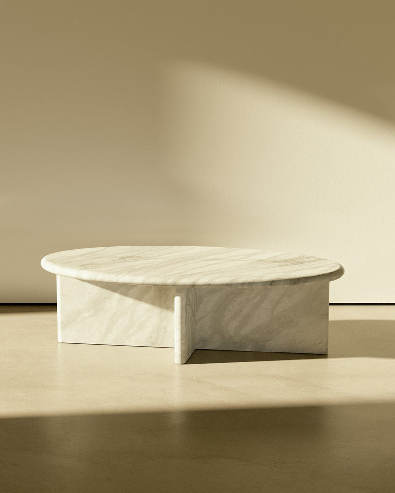 media image for plinth small oval marble coffee table csl4212r slm 17 211